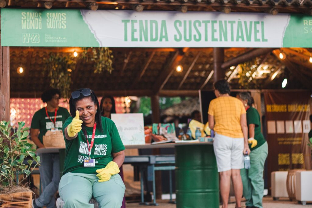 Ao todo, foram direcionados para destinação adequada 2260,8 quilos de resíduos produzidos durante os dois dias de festa.