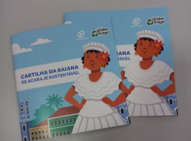 A cartilha traz um manual de como as baianas e baianos de acarajé podem aproveitar o azeite de dendê usado para transformá-lo em sabão artesanal